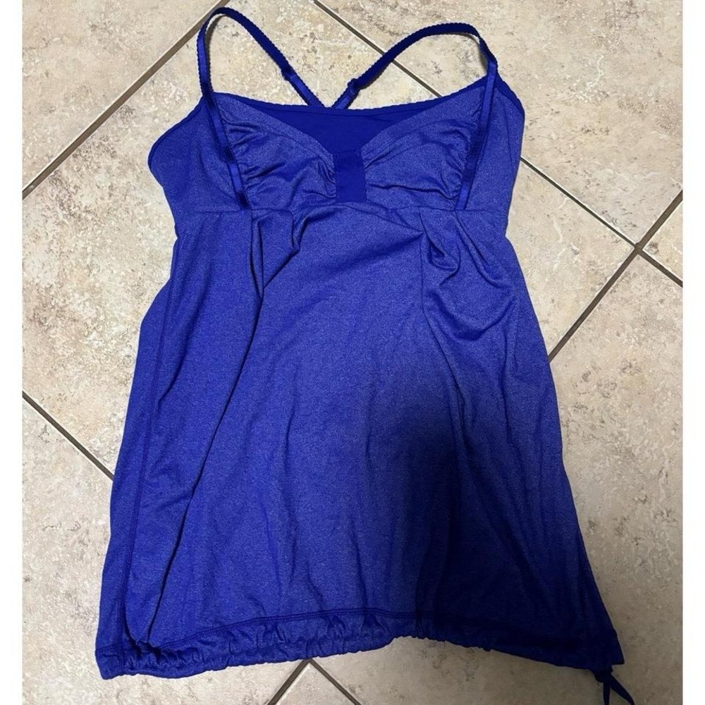 Lululemon purple‎ cross cross strap tank top